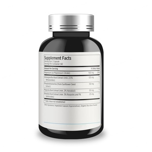 Complément alimentaire de haute qualité pour la santé du cortisol, favorise une réponse équilibrée du cortisol, 60 capsules, capsules pour la santé du cortisol - Product Image 5