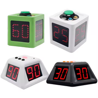 Affichage LED à 4 faces Jeux de société Mahjong Batterie rechargeable Multiple Styles Poker Timer Countdown Chess Shot Clock Plastic