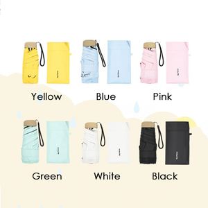 ของขวัญส่งเสริมการขาย ร่มพับ 5 ตอน สีสันสดใส ขนาดพกพาสำหรับผู้หญิง ร่มพกพาสำหรับเดินทาง - Product Image 2