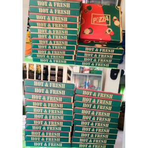 Kunden spezifische Pizza-Papier boxen mit Ihrem eigenen Logo 7 <span class=keywords><strong>8</strong></span> 9 10 12-Zoll-Einweg-Faltverpackungsboxen zum Mitnehmen - Product Image 2