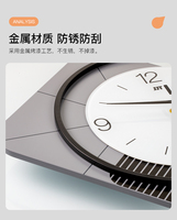 Kreative Dekorative Minimalistische Eisen Abstrakte Zeitgenössische Wanduhr mit Zeigeranzeige für Wohnzimmer