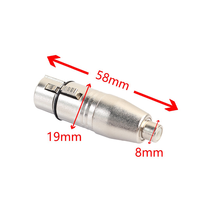 Adaptateur XLR Femelle vers RCA Femelle, Convertisseur de Genre, Connecteurs Audio pour Mixeur/Enregistreur/Amplificateur