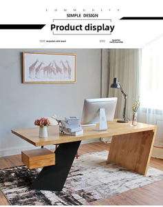 Scrivania singola persona capo nuova scrivania in legno massello creativo da <span class=keywords><strong>lavoro</strong></span> per uso ufficio - Product Image 5