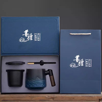Café Oficina Recomendado 250ML 2 Pack Juego de tazas de café Caja de regalo Embalaje Juego de tazas de té de café de cerámica