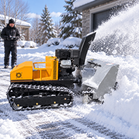 Souffleuse à neige tout-terrain 1080 mm à moteur essence, chenilles, télécommandée, vente directe usine, pour nettoyage hivernal