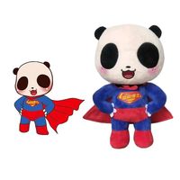 Nouveau design de jouets en peluche réaliste mignon personnalisé belle fabriqué sur mesure en Chine pas cher bambou bébé Babi Animal Panda en peluche jouet