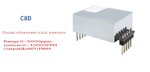 0-10000ppm UART ndir โมดูลเซ็นเซอร์ก๊าซ CO2แบบคู่เซ็นเซอร์คาร์บอนไดออกไซด์สำหรับเรือนกระจกสมาร์ทเพื่อการเกษตร - Product Image 3