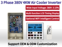 Climatiseur Inverter Triphasé 380V 4kW avec Écran LCD et Télécommande, Option WIFI, Kit Complet pour Climatisation et Convertisseurs