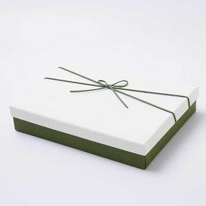 Luxury Green & White Specialty Paper Gift Boxes - Rigid Lid-and-Base Boxes with Rope Ribbon - Product Image 4