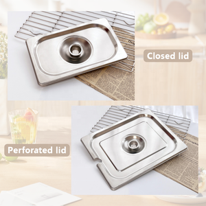 Acier inoxydable Plusieurs tailles GN Pan Hôtel <span class=keywords><strong>Restaurant</strong></span> Traiteur Buffet <span class=keywords><strong>Gastronomique</strong></span> Équipement Chafing Dish Insert Food Cassers - Product Image 4