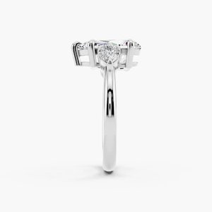 Bague de créateur pour femme en moissanite, argent sterling 925 plaqué or rose, sertissage en canal, bijoux de luxe étincelants style hip-hop - Product Image 4