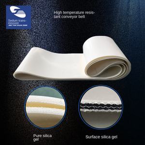 Yüksek sıcaklık silikon konveyör bant | Tavlama fırını için ısıya dayanıklı 180 derece silikon kemer - Product Image 4