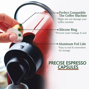Vente en gros de 1000 <span class=keywords><strong>capsules</strong></span> de café en <span class=keywords><strong>aluminium</strong></span>, <span class=keywords><strong>capsules</strong></span> de café expresso de 5 g 15 ml compatibles, <span class=keywords><strong>capsules</strong></span> de café vides avec des couvercles autocollants en <span class=keywords><strong>aluminium</strong></span> - Product Image 5