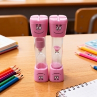 Minuteur de brossage de dents pour enfants, minuteur de 2 minutes en forme d'heure de cheville pour l'hygiène bucco-dentaire des enfants, cadeau d'apprentissage pour la salle de bain