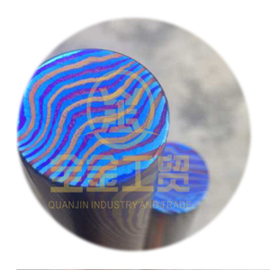 Tùy Chỉnh Timascus Mokuti Titan Damascus Rod Tấm Và Hạt - Product Image 2