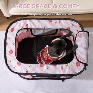 Carpa de Juego Portátil, Plegable y Transpirable de Malla <span class=keywords><strong>para</strong></span> Gatos, con Diseño Impreso, <span class=keywords><strong>para</strong></span> Uso en Interiores y Exteriores por Animales Pequeños - Product Image 4