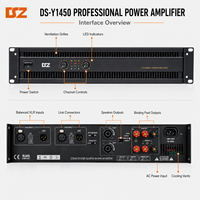 Amplificateur de puissance professionnel 10V OEM 2U pour montage en rack, amplificateur audio stéréo 2*1450W