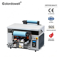 Impresora DTF Automática WD-ST-4060 de Rollo a Rollo para Impresión de Etiquetas y Tarjetas, Nueva Impresora Plana de Inyección de Tinta UV A1 con Pantalla Táctil