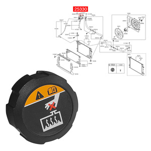 <b>Radiator</b> <b>Cap</b> 25330D3000 For Hyundai Kia Vehicles Replacement Part - Product Image 1