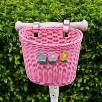 Adorable panier de vélo pour enfants en forme de D avec guidon avant Améliorez votre vélo avec ce panier en osier attrayant