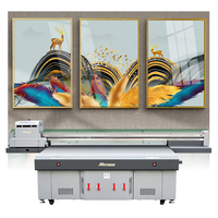 Impresora de cama plana UV Gen5 de 2,5x1,3 m, precio de impresora de material de placa mental, placa de madera, Impresión de materiales de madera contrachapada