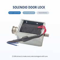 Solénoïde linéaire 220V CC, force 2kgf, course de 15mm, dispositif poussoir-tireur pour serrures