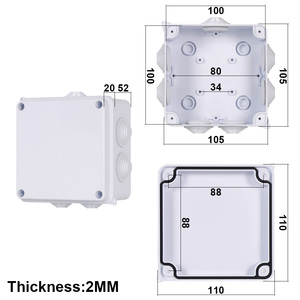 Caja de Conexiones Eléctrica Impermeable para Exteriores, Serie RA, 100x100x70mm, IP65, OEM/ODM, Fabricación Personalizada en ABS - Product Image 5