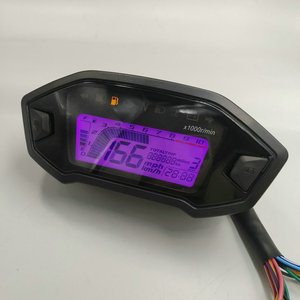 אופנוע תצוגת 7 צבע תאורה אחורית משתנה + חיישן Tachometer מד מרחק בנזין אופנוע שמן רמת מד שינוי חלק - Product Image 3