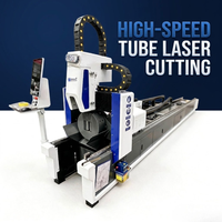 Nouvelle machine industrielle de découpe laser CNC automatique pour tubes en fibre optique, pour la découpe de tôles et tubes en acier inoxydable avec contrôle Cypcut