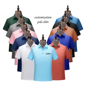 Custom Print Borduurwerk 100% Katoen Poloshirt Oem Logo Effen Blanco Polo T Shirt Voor Mannen 100 Katoen