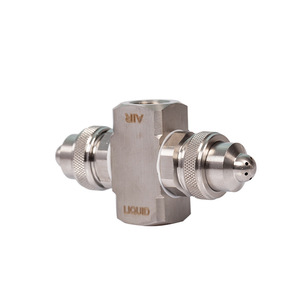 Boquilla de atomización de aire de doble cabezal de acero inoxidable para eliminación de polvo y humidificación, uso industrial, conexión de rosca interna - Product Image 2
