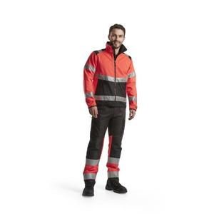 BLAKLADER - 155118119955D84 Hi-Vis <b>trousers</b> <b>stretch</b> <b>Black</b>/Red - EAN 7330509863190 HI-VIS WORKWEAR - Product Image 3