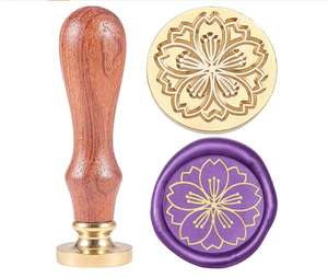 Herramientas de barra Cabeza de latón extraíble 25mm Flores Sellado Vintage Retro Madera Sello de hielo para Rusia Bloemenbier Cadence Corsair - Product Image 3