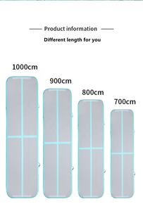 เสื่อ PVC เป่าลมสำหรับยิมแบบพกพาและลู่วิ่งสำหรับใช้ในบ้านและการฝึกแบบมืออาชีพติดตั้งและจัดเก็บได้ง่าย - Product Image 4