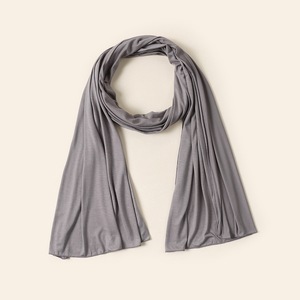 Pañuelo Hijab de Algodón Mercerizado de Color Sólido, Elegante y Sencillo, Cubrecabeza Islámico para Mujer, Chal Largo Suave Musulmán para Uso Diario - Product Image 4