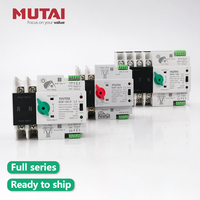 MUTAI Commutateur photovoltaïque monophasé ATS 100A 100Amp 100 Amp PV 2P 3P 4 P 2 3 4 Pôles à transfert automatique solaire