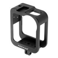 Boîtier de protection pour GoPro Max, cadre à dégagement rapide, coque métallique, support griffe froide, accessoires pour caméra panoramique 360 VR