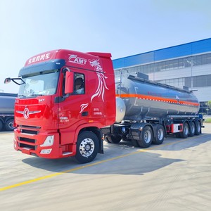 Semirremolque Cisterna de 3 Ejes de Acero Inoxidable con Revestimiento de PE para Transporte de Líquidos Corrosivos, como Sosa Cáustica y Ácido - Product Image 4