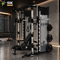 SK Home Gym Set Multi Functional Smith Machine Cable Crossover Power Rack Fitness Equipment for Home Studio Strength Station Pro
