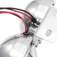 Petit Klaxon Marin Électronique en Acier Inoxydable 12V/24V à Trompes Simples/Doubles pour Bateau/Yacht