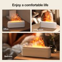 Diffuseur d'arôme de lumière de flamme colorée domestique humidificateur à ultrasons USB diffuseur d'huile essentielle d'aromathérapie