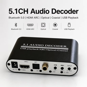 <span class=keywords><strong>Receptor</strong></span> de Audio Bluetooth 5.0 <span class=keywords><strong>con</strong></span> Decodificador Óptico Coaxial HDMI a RCA, DAC 5.1CH para Barra de Sonido de Cine en Casa - Product Image 1
