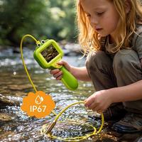 Caméra endoscopique HD imperméable pour enfants, jouet d'exploration en plein air, ensemble d'exploration de la nature avec écran IPS de 2,4 pouces et 8 LED pour enfants