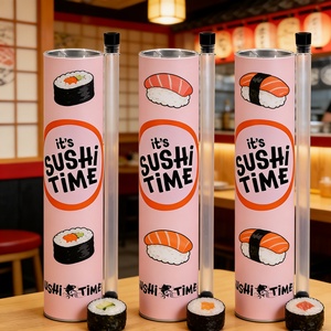 High Quality Food Grade Paper Cylinder Box Biodegradable Push Pop up <b>Container</b> Sushi Roll Cake Packaging - Product Image 3