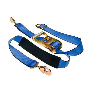 Correas de amarre para transporte de vehículos, con doble gancho en <span class=keywords><strong>J</strong></span>, correas de trinquete para 2 coches, cinturón de transporte, amarre lateral para ruedas de coche - Product Image 5