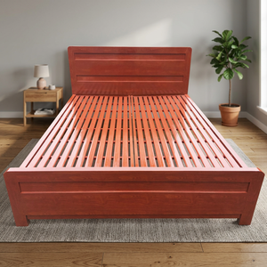 Lit en métal avec sommier à ressorts en acier de couleur claire, moderne et élégant, 1m x 2m - Product Image 2