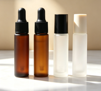 Flacon compte-gouttes en verre transparent de 10 ml, mini flacon d'échantillon cosmétique, personnalisable, directement de l'usine