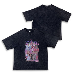 Magliette all'ingrosso con Logo in cotone ricamato e Design <span class=keywords><strong>viola</strong></span> con motivo di stampa personalizzato - Product Image 4