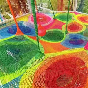 Filet d'escalade en corde pour enfants pour aire de jeux intérieure et extérieure avec tunnel de chargement en PP pour la sécurité des enfants, l'entraînement et le plaisir - Product Image 2