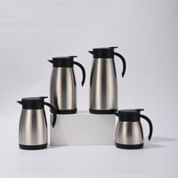 Bouilloire portable en acier inoxydable 304 à isolation sous vide, personnalisable, grande capacité, cafetière, poignée, ustensiles de restauration